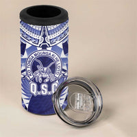 Personalised Tonga Queen Salote College 4 in 1 Can Cooler Tumbler Centenary Navy Version