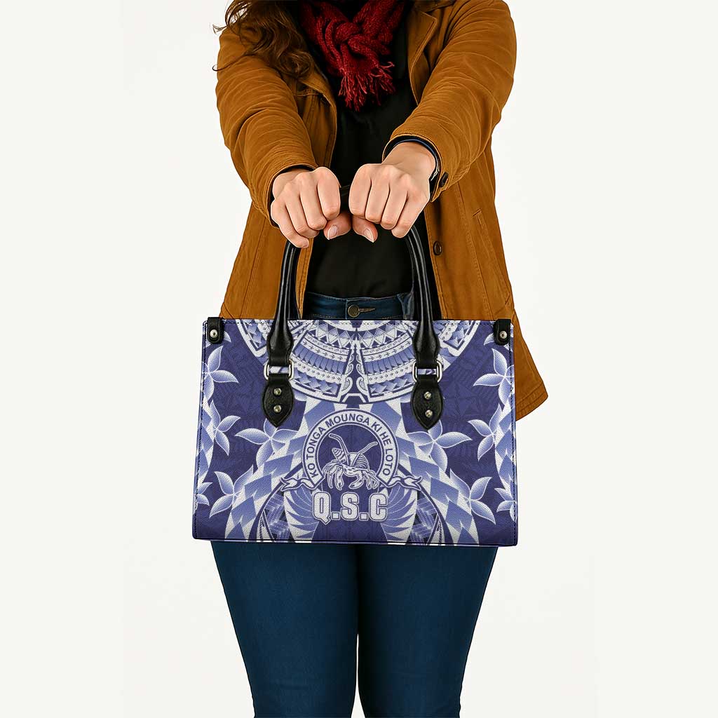 Tonga Queen Salote College Leather Bag Centenary Navy Version