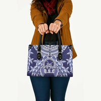 Tonga Queen Salote College Leather Bag Centenary Navy Version