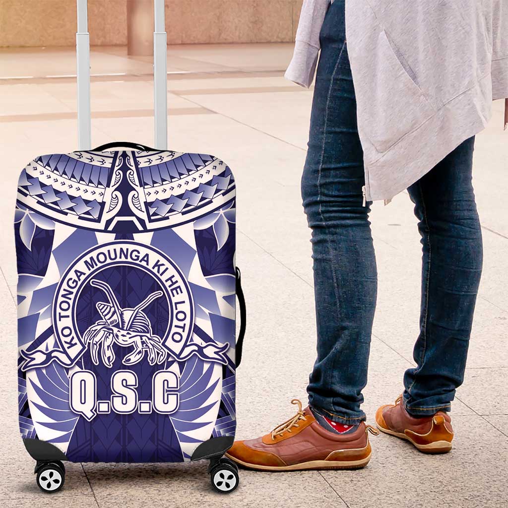 Tonga Queen Salote College Luggage Cover Centenary Navy Version