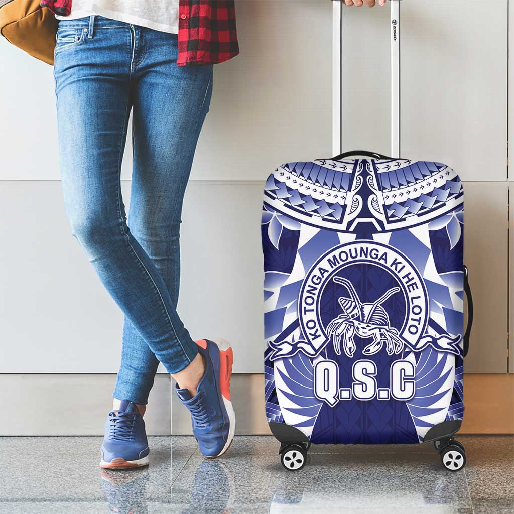Tonga Queen Salote College Luggage Cover Centenary Navy Version