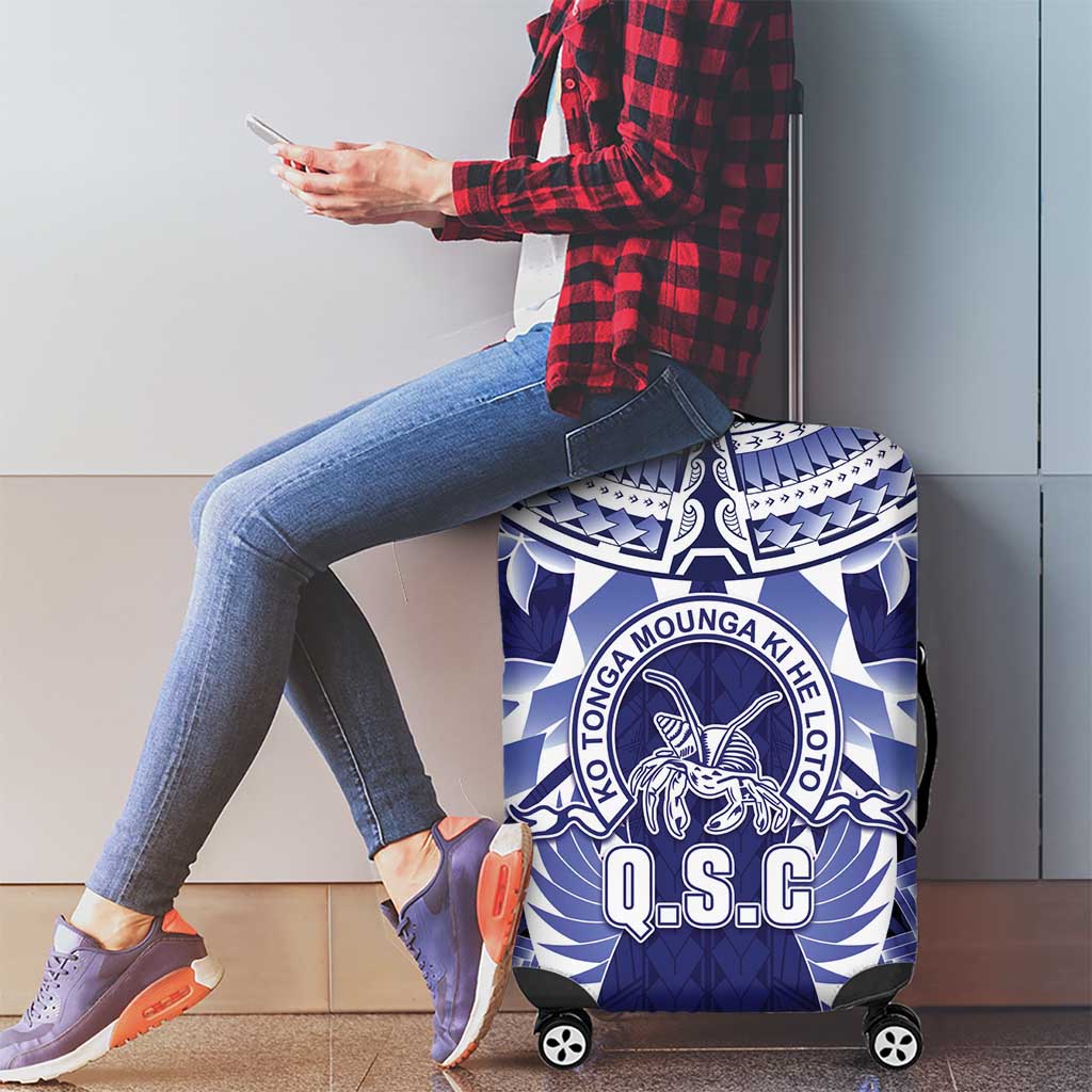 Tonga Queen Salote College Luggage Cover Centenary Navy Version