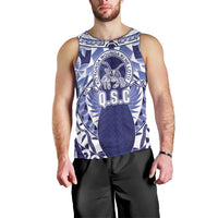 Personalised Tonga Queen Salote College Men Tank Top Centenary Navy Version