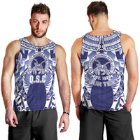 Personalised Tonga Queen Salote College Men Tank Top Centenary Navy Version