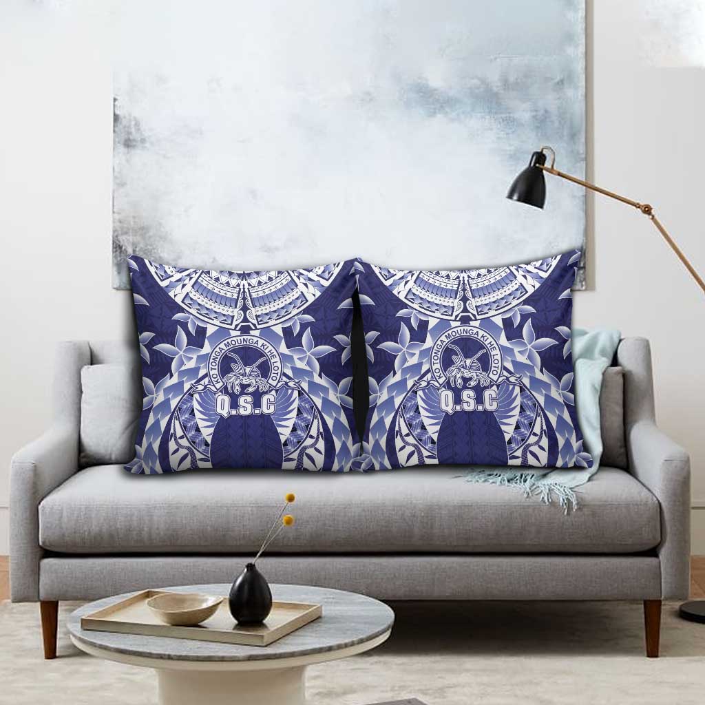 Tonga Queen Salote College Pillow Cover Centenary Navy Version LT05 - Polynesian Pride