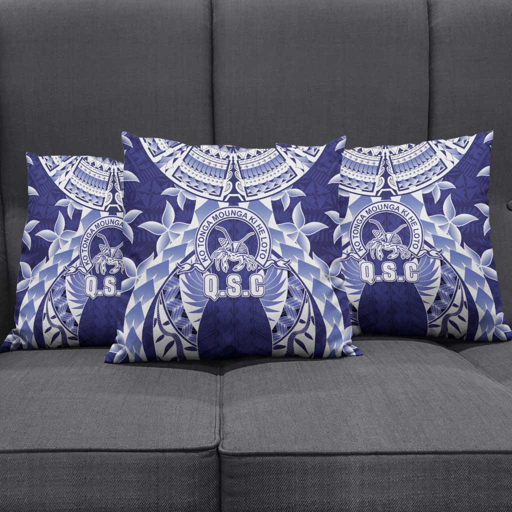 Tonga Queen Salote College Pillow Cover Centenary Navy Version LT05 - Polynesian Pride