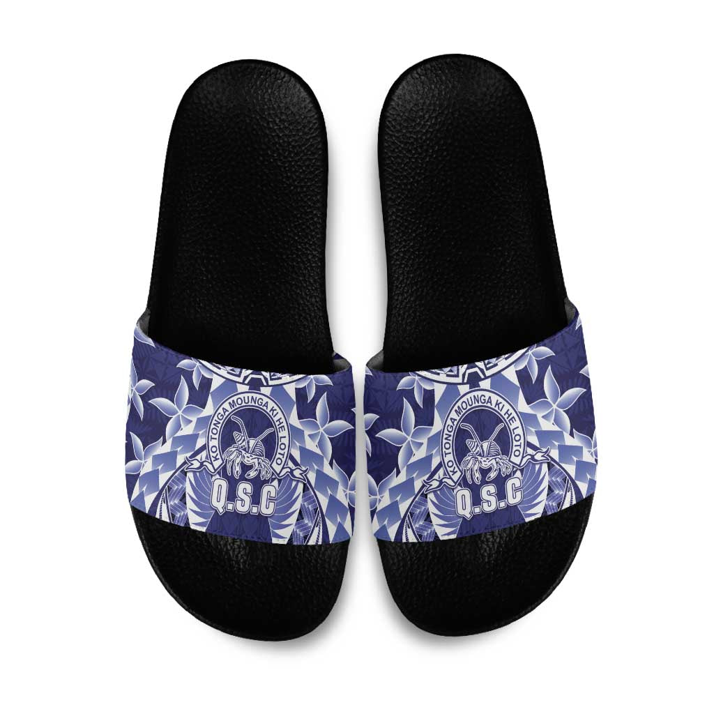 Tonga Queen Salote College Slide Sandals Centenary Navy Version