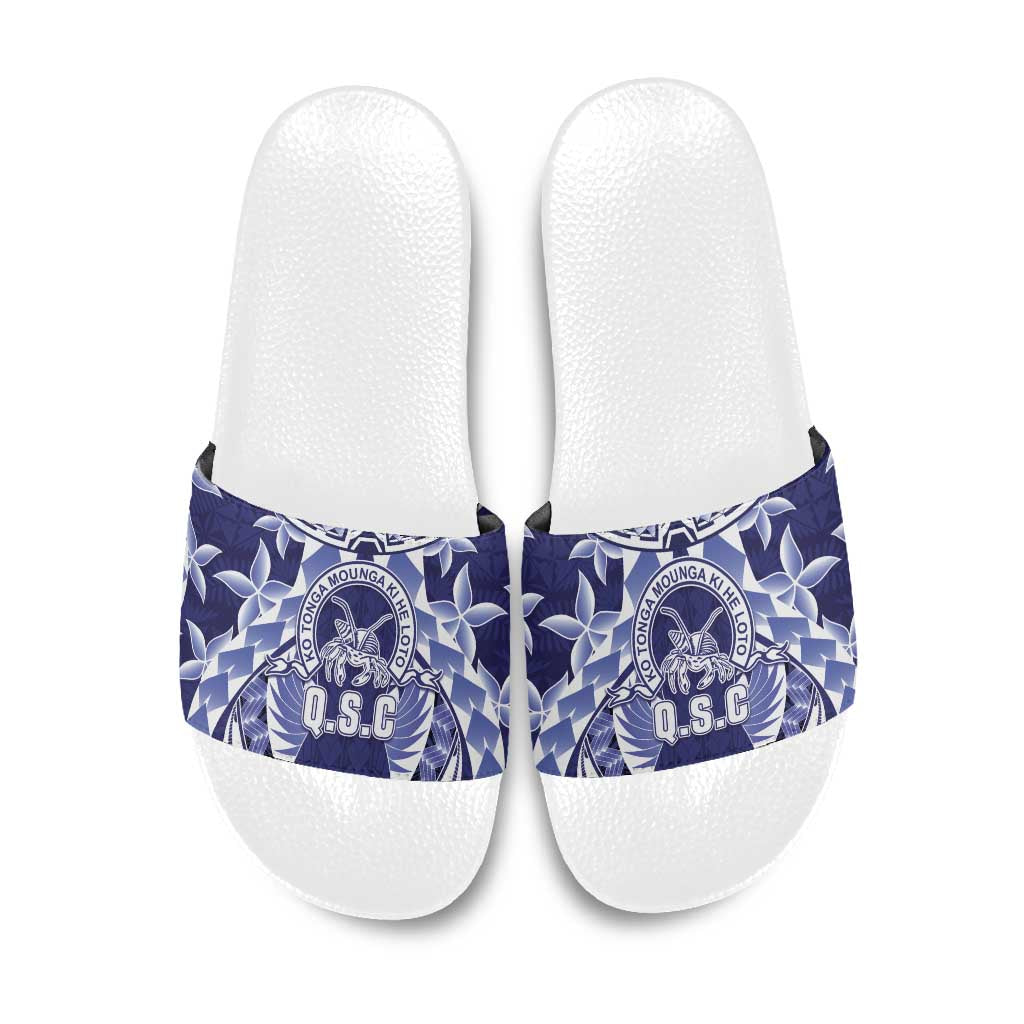 Tonga Queen Salote College Slide Sandals Centenary Navy Version