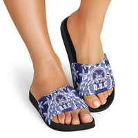 Tonga Queen Salote College Slide Sandals Centenary Navy Version