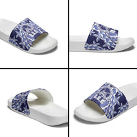 Tonga Queen Salote College Slide Sandals Centenary Navy Version