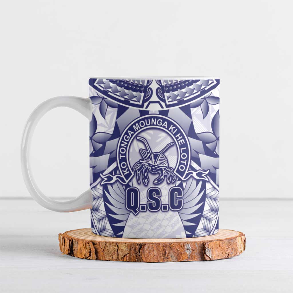 Personalised Tonga Queen Salote College Ceramic Mug Centenary White Version