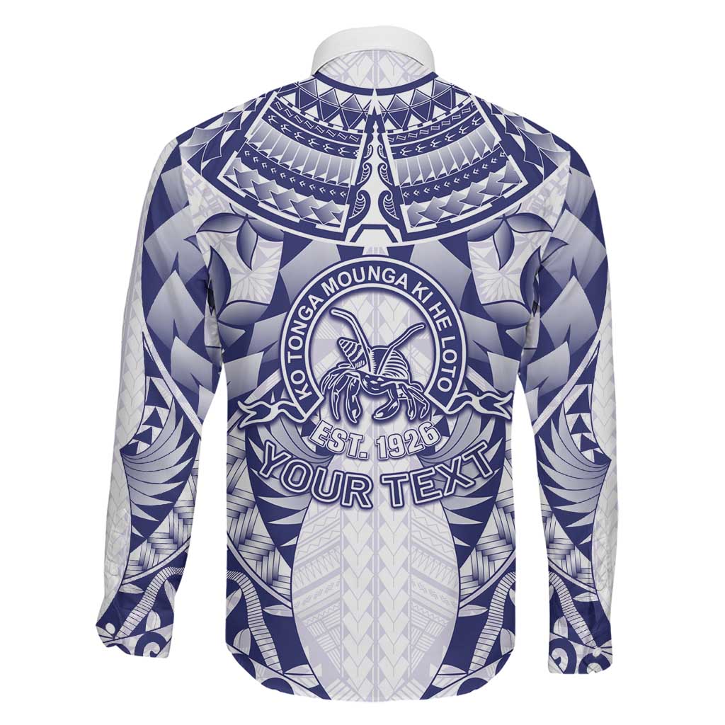 Personalised Tonga Queen Salote College Family Matching Long Sleeve Bodycon Dress and Hawaiian Shirt Centenary White Version LT05 - Polynesian Pride