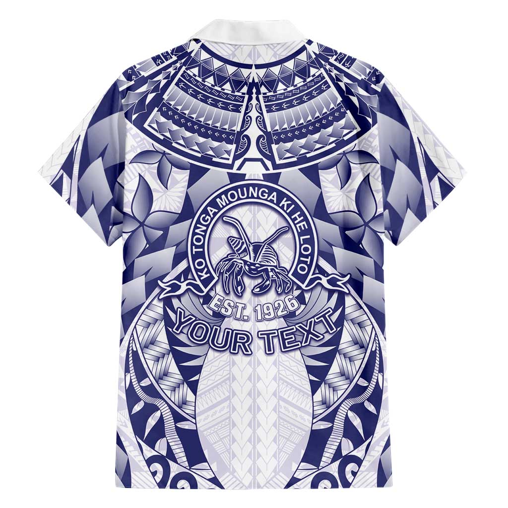 Personalised Tonga Queen Salote College Hawaiian Shirt Centenary White Version LT05 - Polynesian Pride