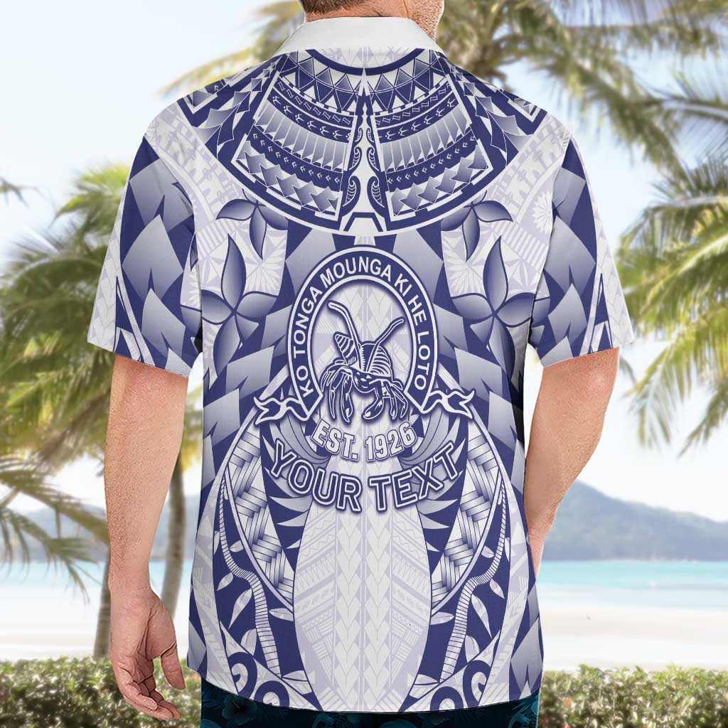 Personalised Tonga Queen Salote College Hawaiian Shirt Centenary White Version LT05 - Polynesian Pride