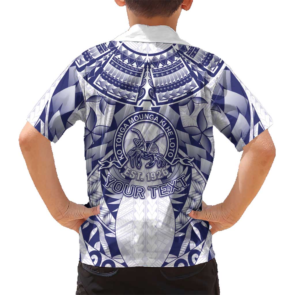 Personalised Tonga Queen Salote College Hawaiian Shirt Centenary White Version LT05 - Polynesian Pride