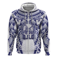 Personalised Tonga Queen Salote College Hoodie Centenary White Version