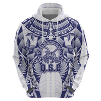 Personalised Tonga Queen Salote College Hoodie Centenary White Version