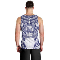 Personalised Tonga Queen Salote College Men Tank Top Centenary White Version LT05 - Polynesian Pride