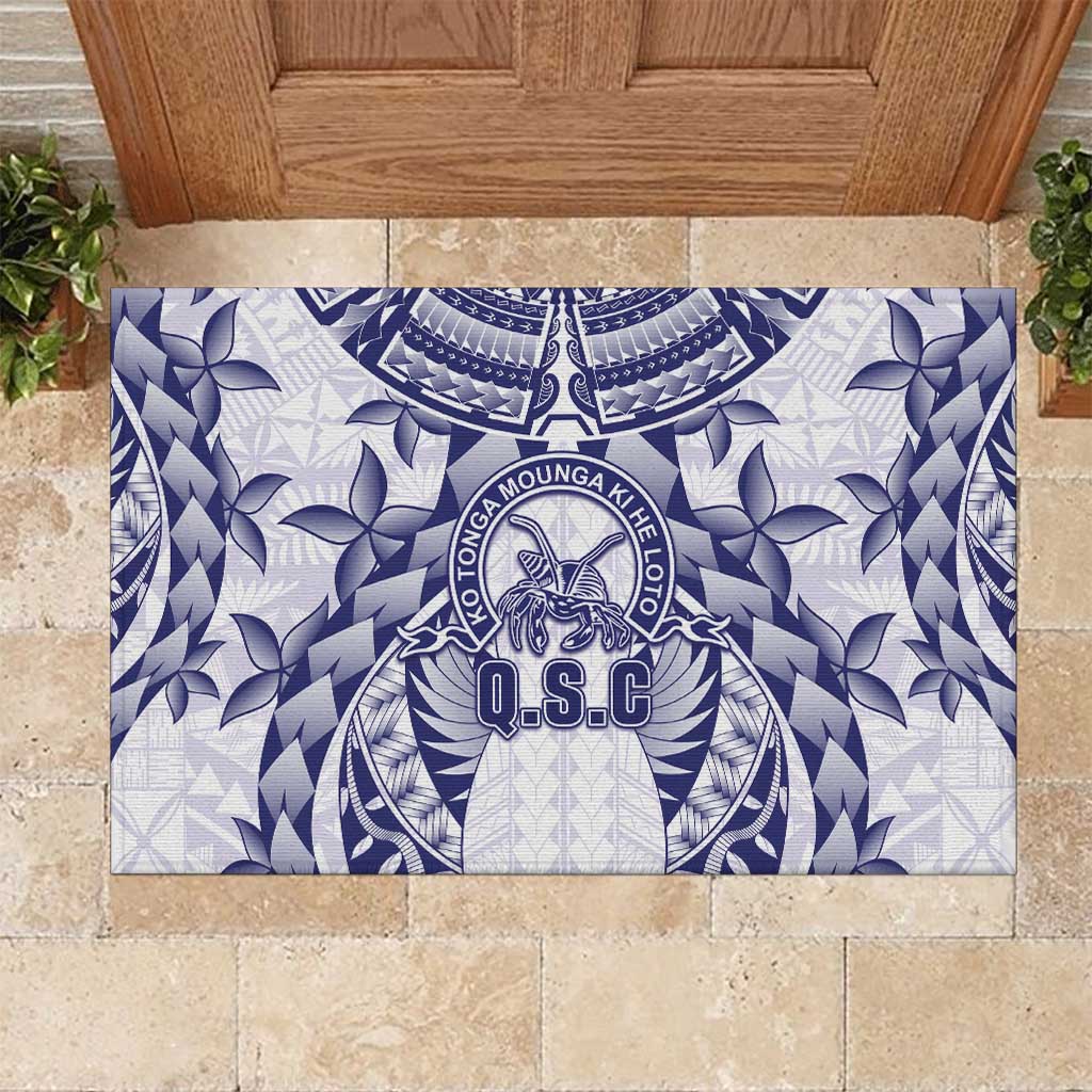 Tonga Queen Salote College Rubber Doormat Centenary White Version