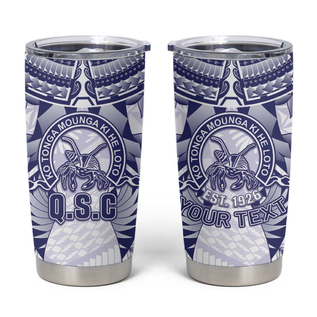 Personalised Tonga Queen Salote College Tumbler Cup Centenary White Version