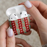 Hawaii Ohia Lehua AirPods Case Tropical Vibes Crimson