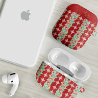 Hawaii Ohia Lehua AirPods Case Tropical Vibes Crimson