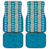 Hawaii Ohia Lehua Car Mats Tropical Vibes Teal