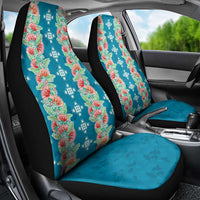 Hawaii Ohia Lehua Car Seat Cover Tropical Vibes Teal LT05 - Polynesian Pride