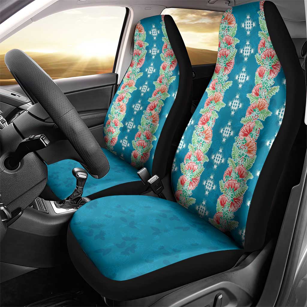Hawaii Ohia Lehua Car Seat Cover Tropical Vibes Teal LT05 - Polynesian Pride