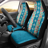Hawaii Ohia Lehua Car Seat Cover Tropical Vibes Teal LT05 - Polynesian Pride