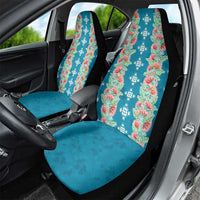 Hawaii Ohia Lehua Car Seat Cover Tropical Vibes Teal LT05 - Polynesian Pride