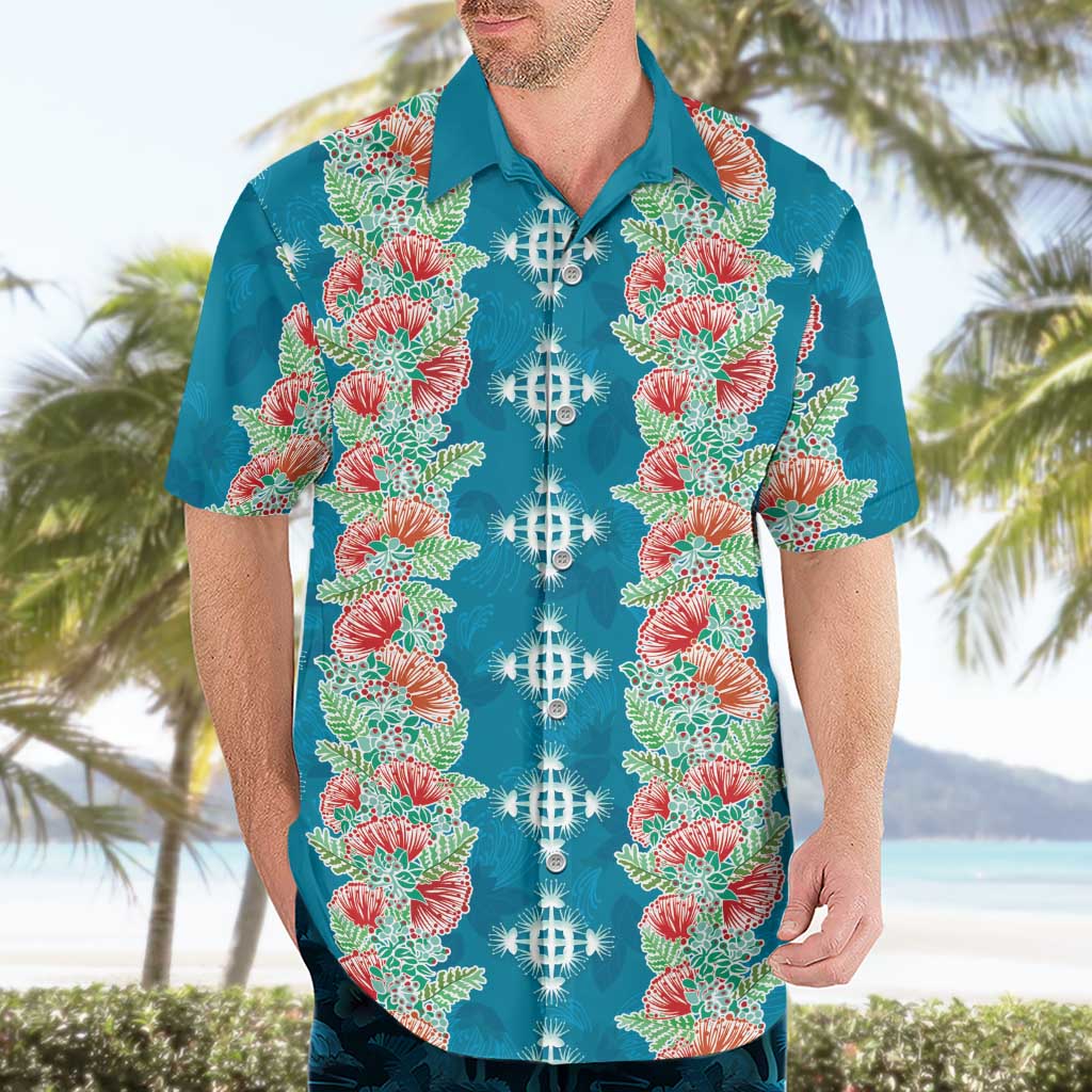 Hawaii Ohia Lehua Hawaiian Shirt Tropical Vibes Teal LT05 - Polynesian Pride