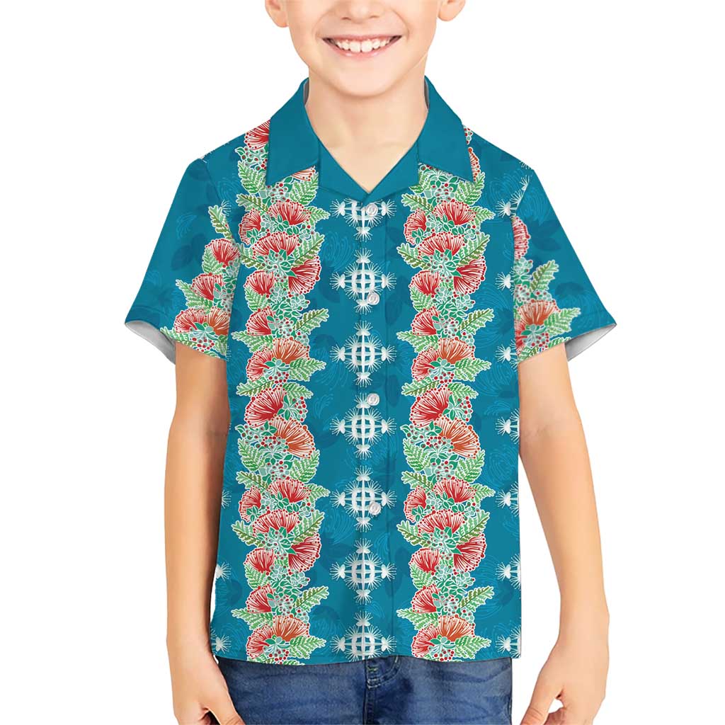 Hawaii Ohia Lehua Hawaiian Shirt Tropical Vibes Teal LT05 - Polynesian Pride