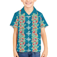 Hawaii Ohia Lehua Hawaiian Shirt Tropical Vibes Teal LT05 - Polynesian Pride