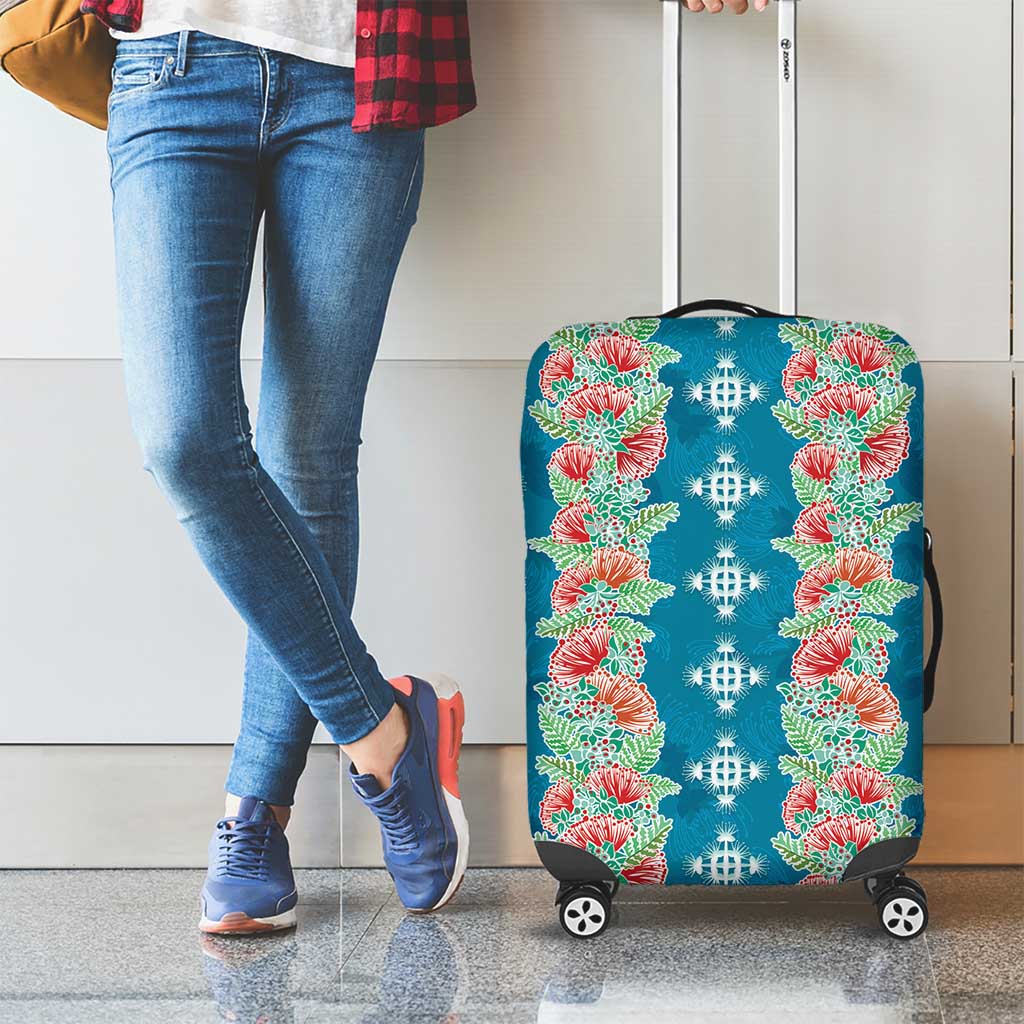 Hawaii Ohia Lehua Luggage Cover Tropical Vibes Teal