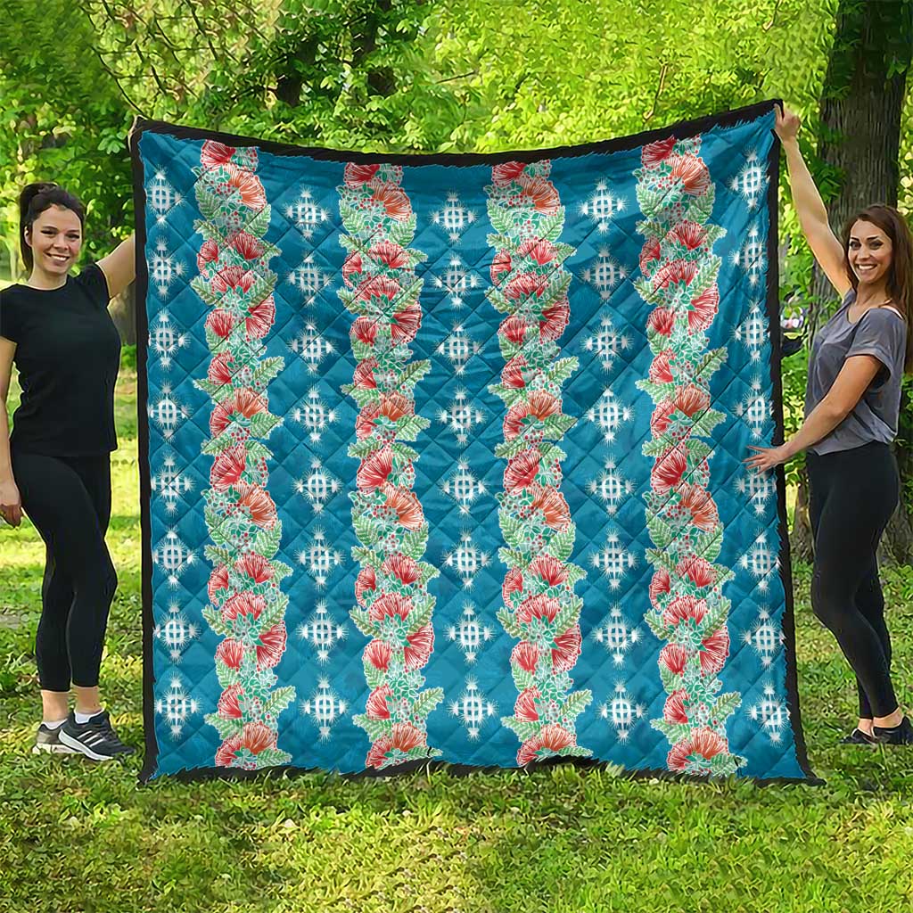 Hawaii Ohia Lehua Quilt Tropical Vibes Teal