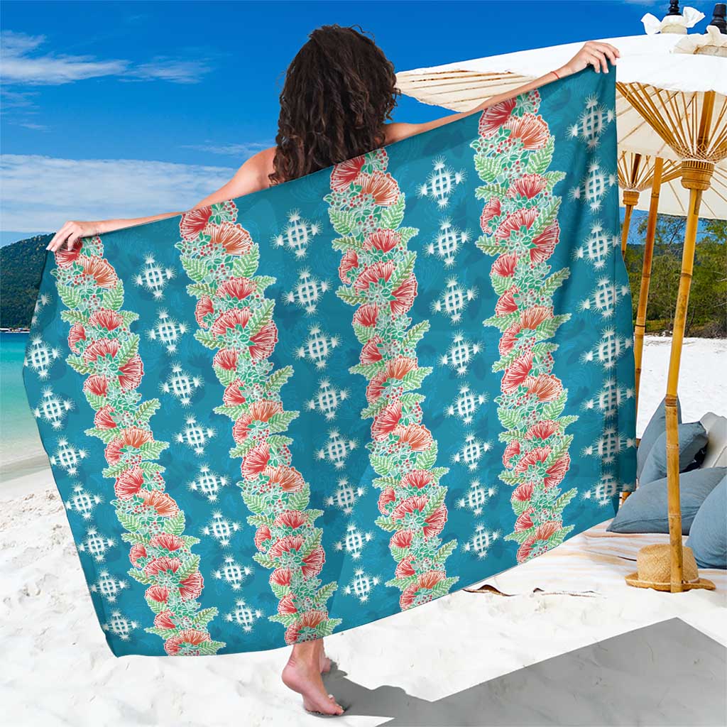Hawaii Ohia Lehua Sarong Tropical Vibes Teal