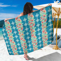 Hawaii Ohia Lehua Sarong Tropical Vibes Teal