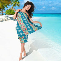 Hawaii Ohia Lehua Sarong Tropical Vibes Teal