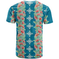 Hawaii Ohia Lehua T Shirt Tropical Vibes Teal
