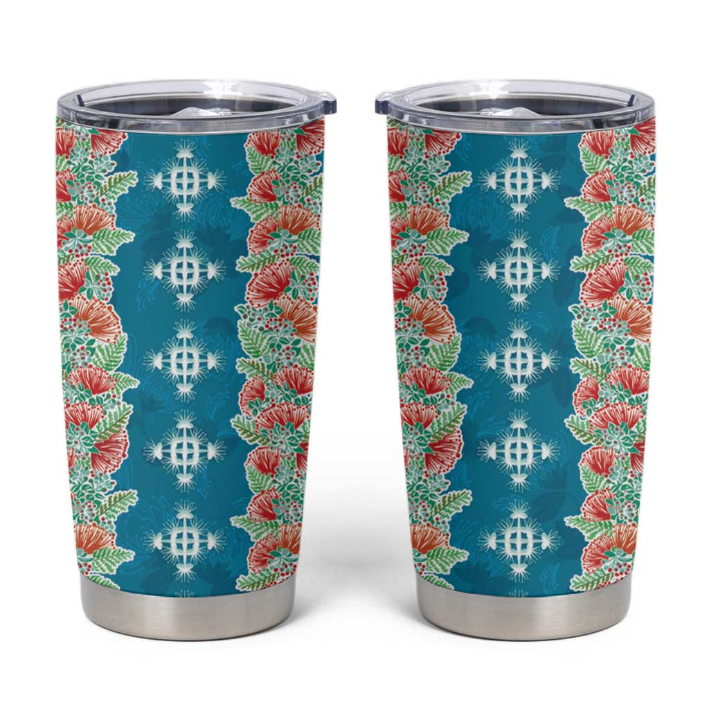 Hawaii Ohia Lehua Tumbler Cup Tropical Vibes Teal