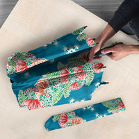 Hawaii Ohia Lehua Umbrella Tropical Vibes Teal