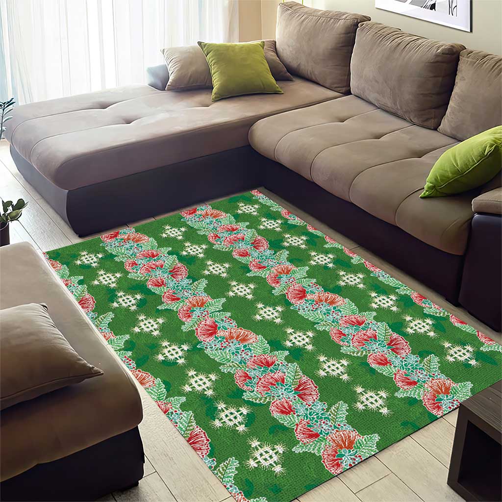 Hawaii Ohia Lehua Area Rug Tropical Vibes Green LT05 - Polynesian Pride