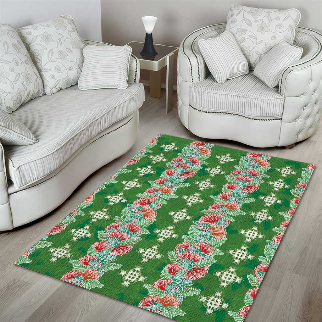 Hawaii Ohia Lehua Area Rug Tropical Vibes Green LT05 - Polynesian Pride
