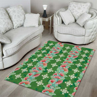Hawaii Ohia Lehua Area Rug Tropical Vibes Green LT05 - Polynesian Pride