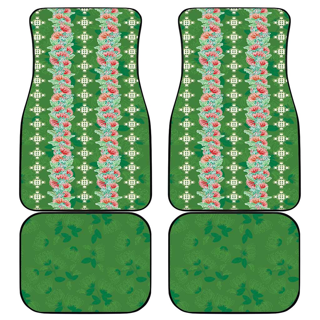 Hawaii Ohia Lehua Car Mats Tropical Vibes Green