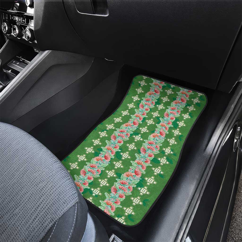 Hawaii Ohia Lehua Car Mats Tropical Vibes Green