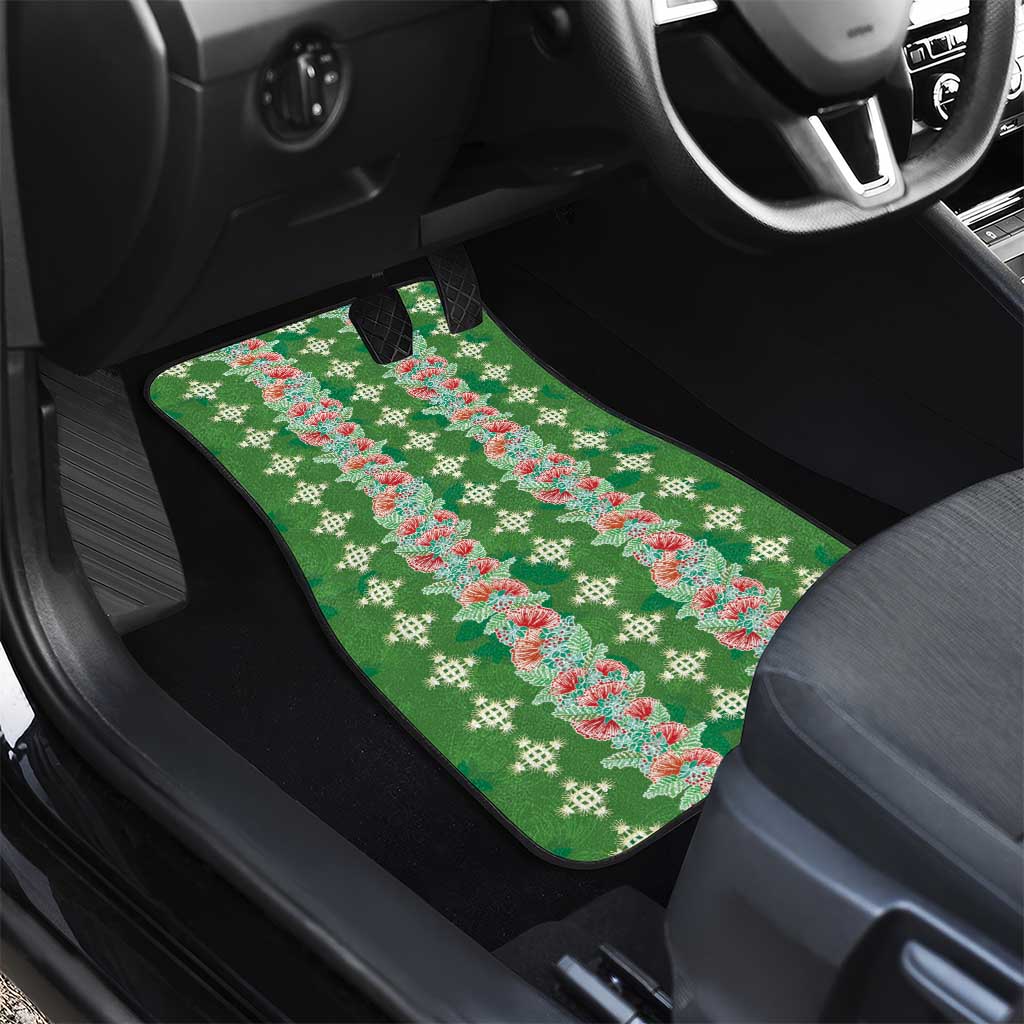 Hawaii Ohia Lehua Car Mats Tropical Vibes Green