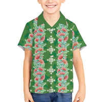Hawaii Ohia Lehua Hawaiian Shirt Tropical Vibes Green