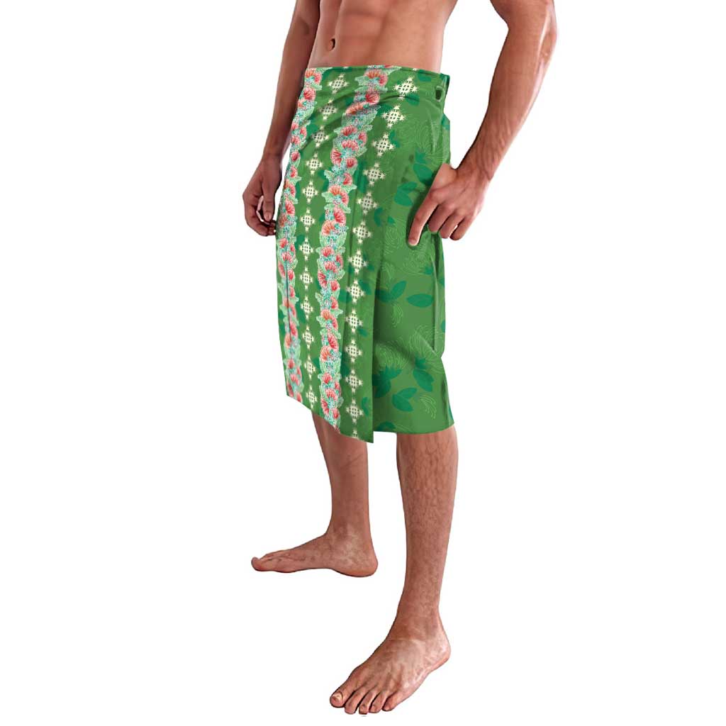 Hawaii Ohia Lehua Lavalava Tropical Vibes Green LT05 - Polynesian Pride